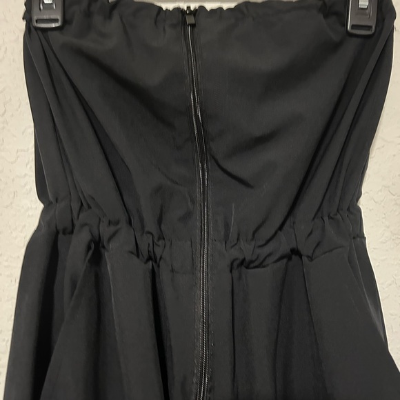 Elegant Derek Heart Black Strapless Wide-Leg Jumpsuit Size Small - Picture 9 of 13